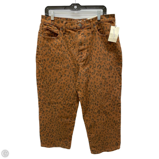 Jeans Cropped By Universal Thread In Animal Print, Size: 14