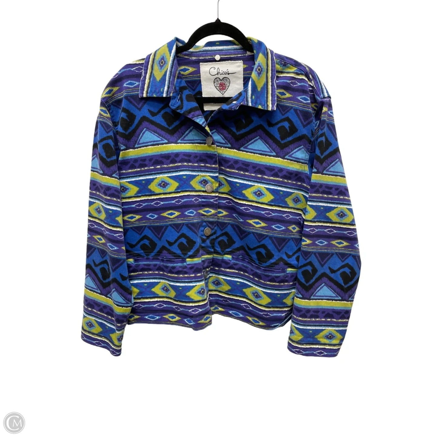 Jacket Other By Chicos In Geometric Pattern, Size: 2x