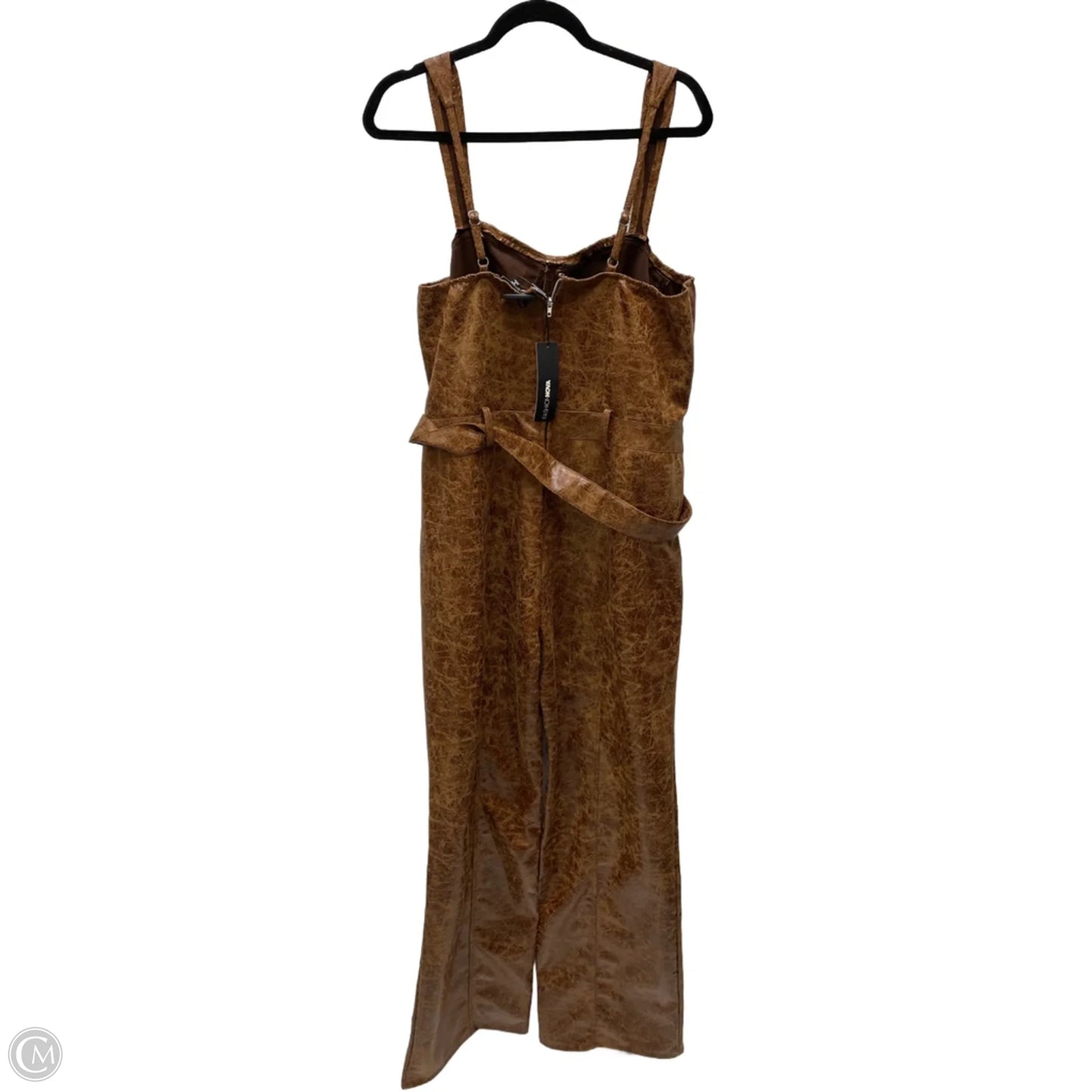 Jumpsuit By Fashion Nova In Bronze, Size: 2x