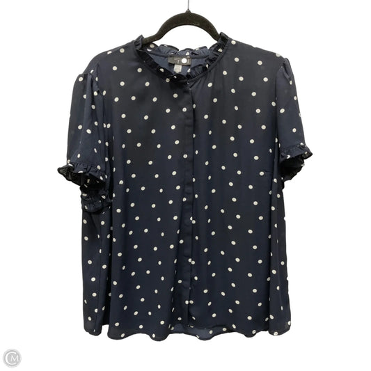 Top Short Sleeve By Tahari In Polkadot Pattern, Size: 1x