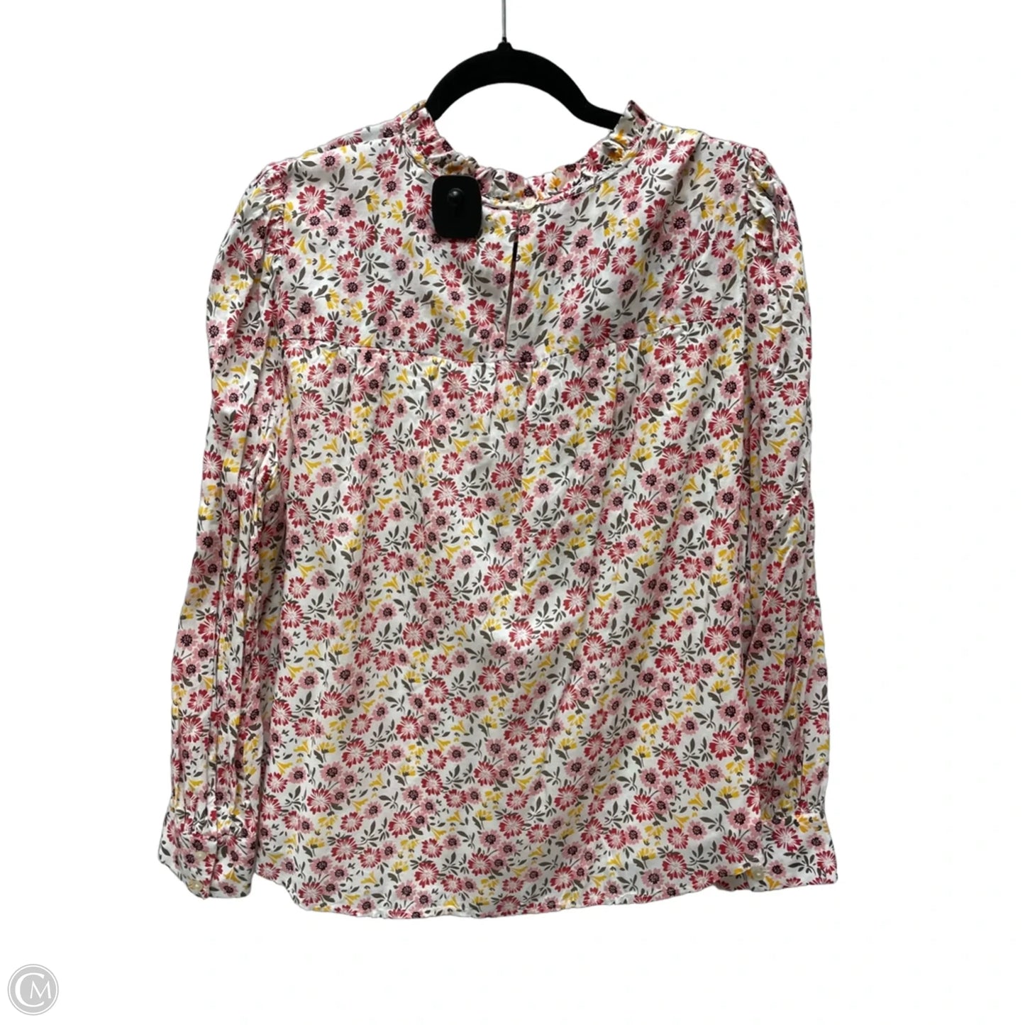 Top Long Sleeve By Loft In Floral Print, Size: L