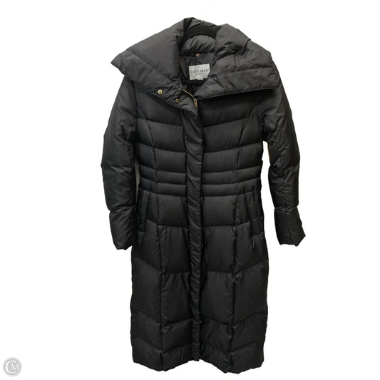 Coat Puffer & Quilted By Cole-haan In Black, Size: S