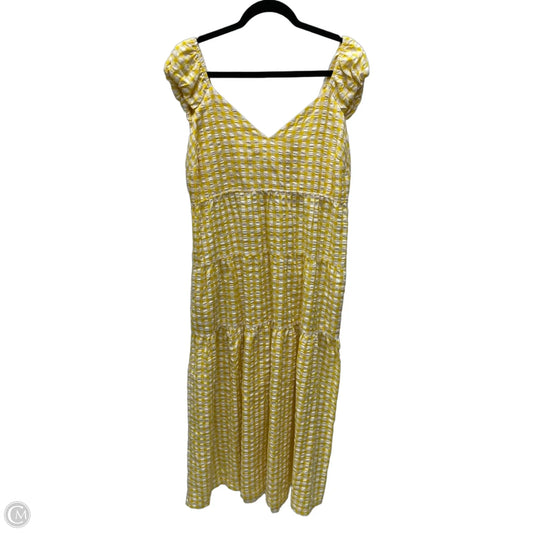 Dress Casual Maxi By Old Navy In Checkered Pattern, Size: L