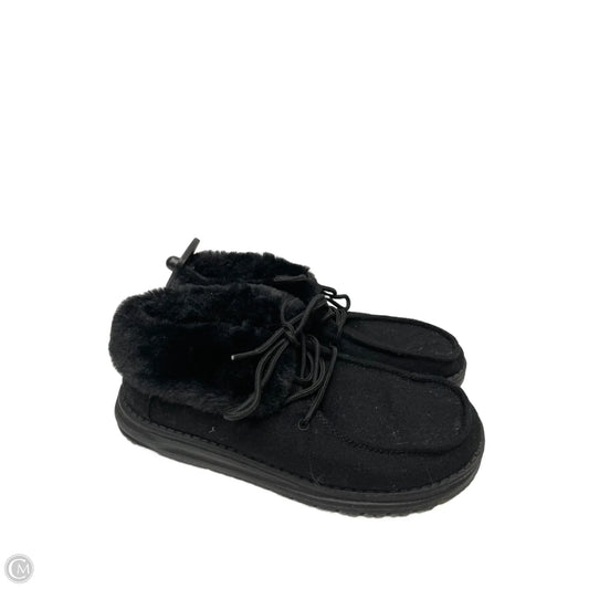Shoes Flats By Hey Dude In Black, Size: 7