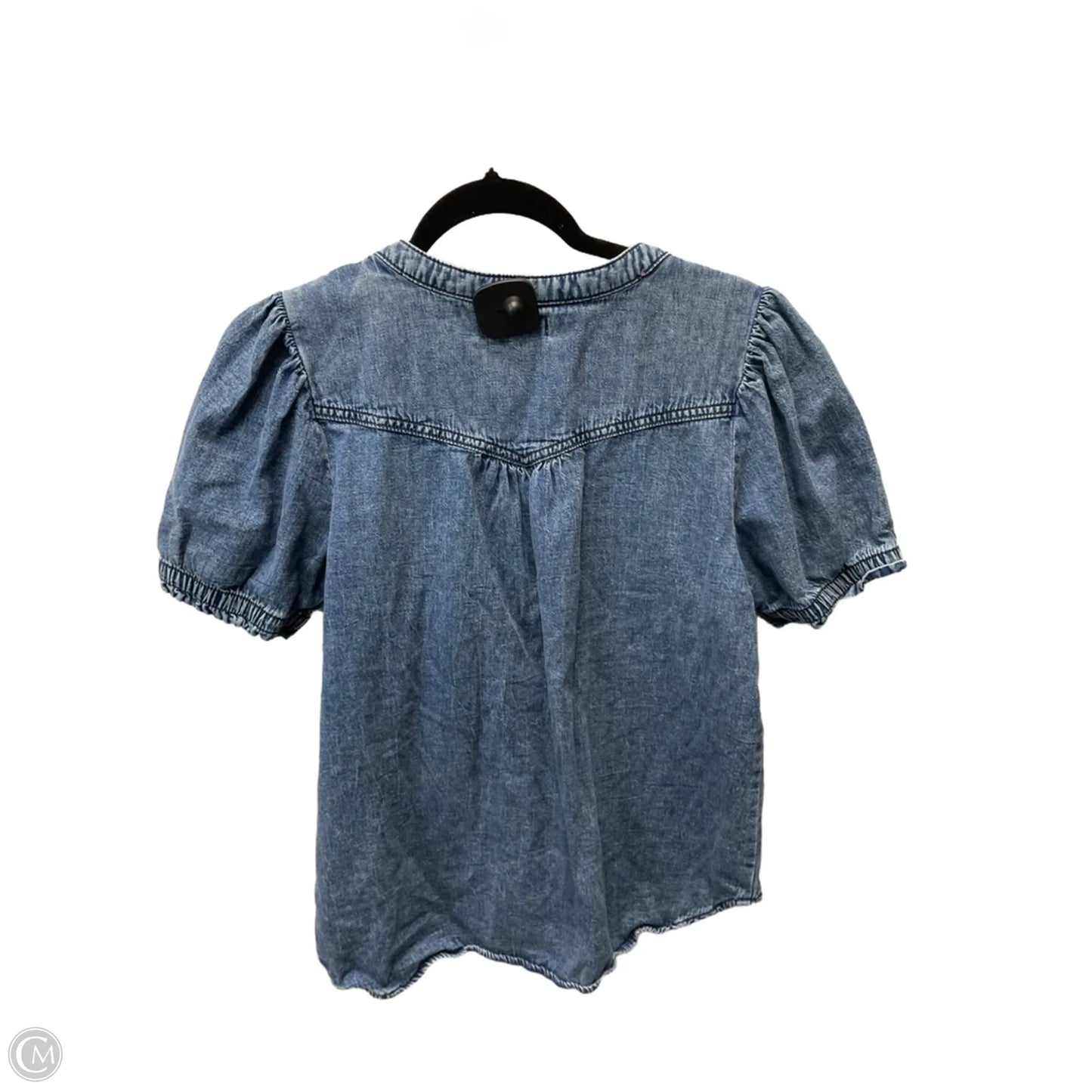 Top Short Sleeve By Sonoma In Blue Denim, Size: M