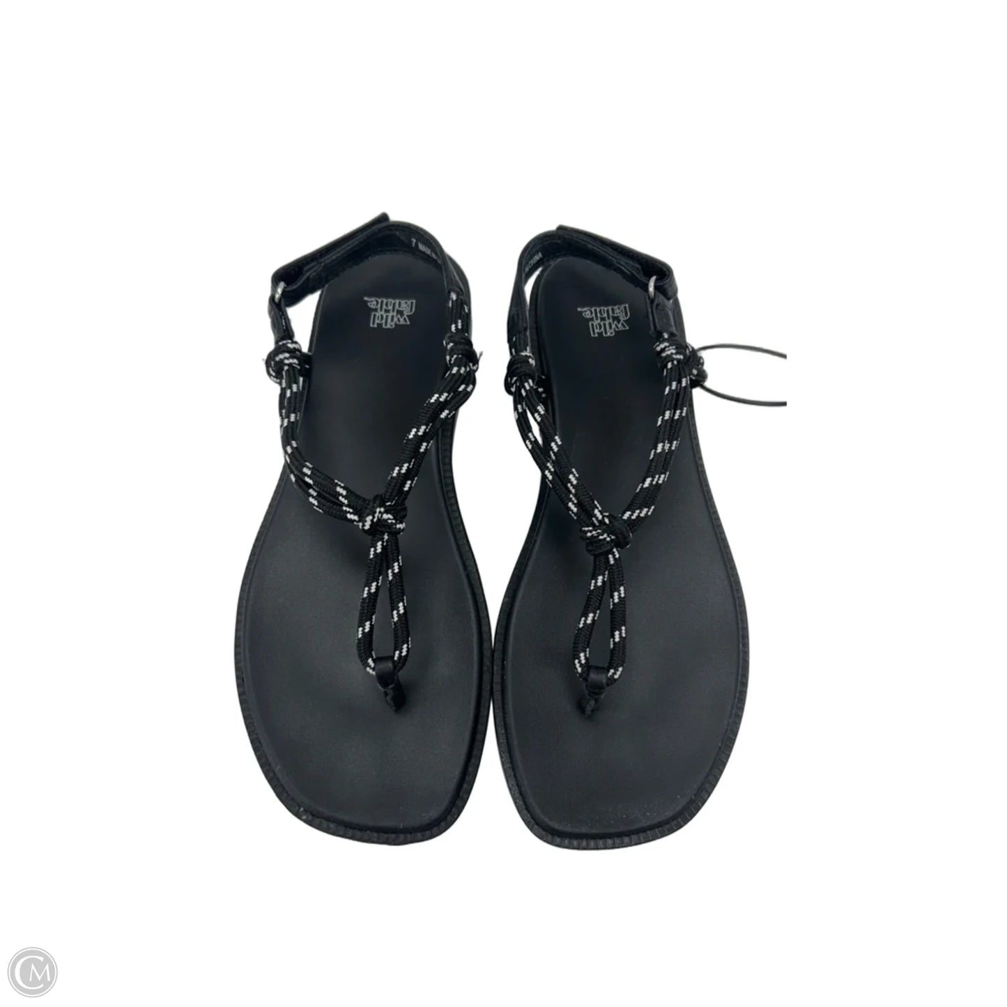 Sandals Flats By Wild Fable In Black, Size: 7