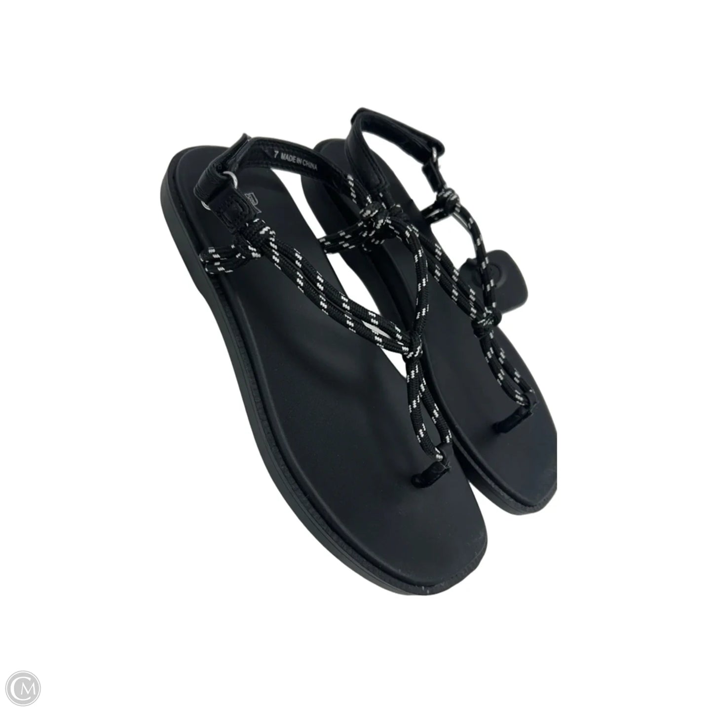 Sandals Flats By Wild Fable In Black, Size: 7
