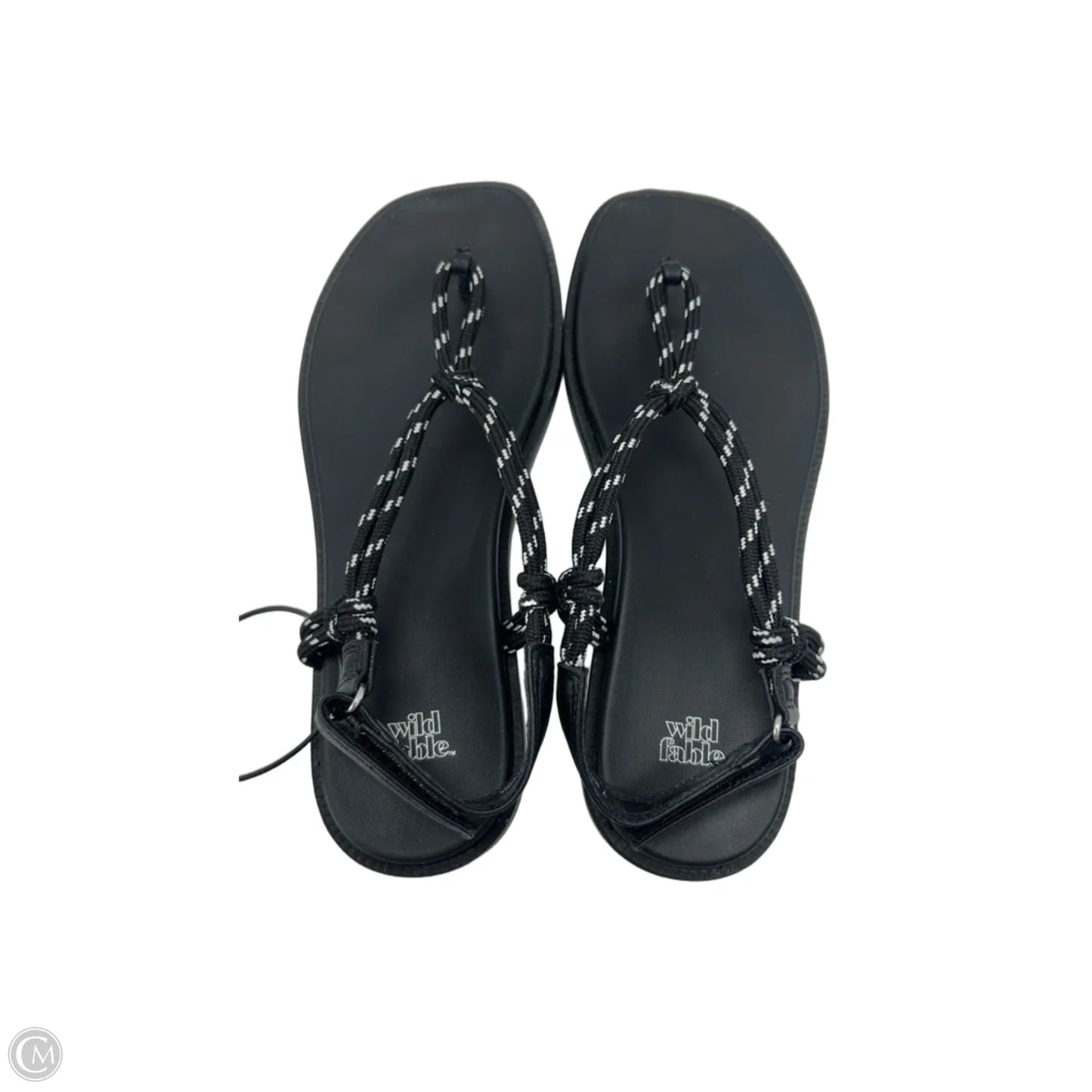 Sandals Flats By Wild Fable In Black, Size: 7