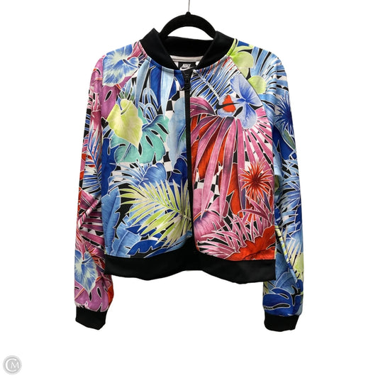 Jacket Other By Nike In Floral Print, Size: Xl
