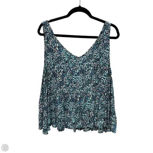 Top Sleeveless By Loft In Floral Print, Size: Xl