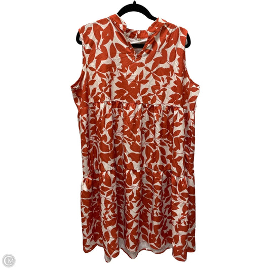 Dress Casual Short By Clothes Mentor In Floral Print, Size: 2x