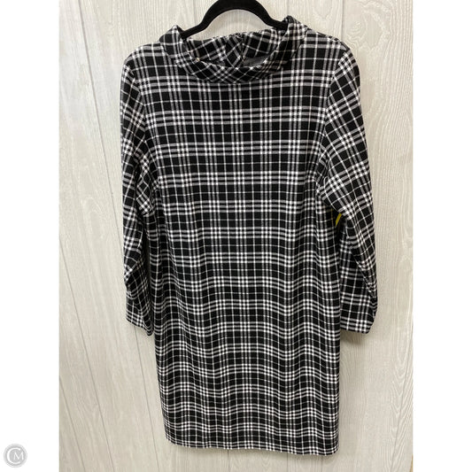 Dress Casual Midi By Talbots In Checkered Pattern, Size: Xl