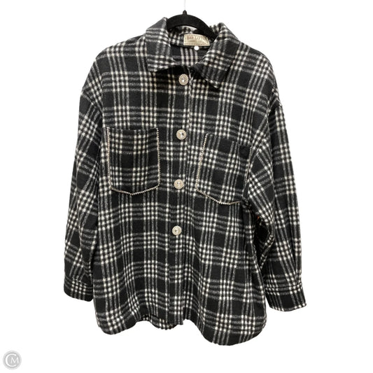 Jacket Shirt By Clothes Mentor In Plaid Pattern, Size: M