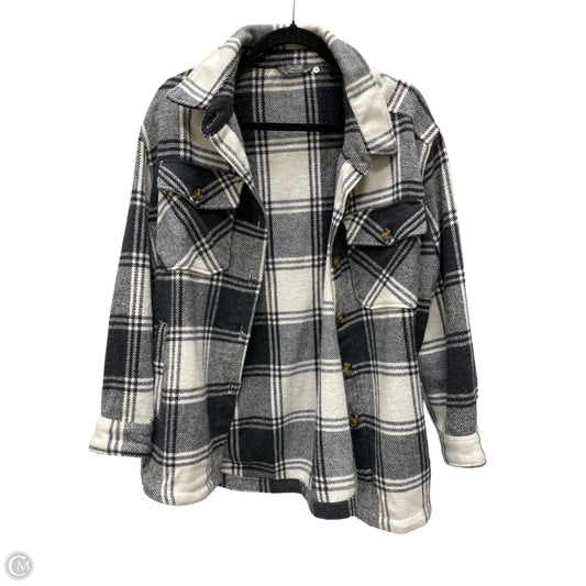 Jacket Shirt By Clothes Mentor In Plaid Pattern, Size: M