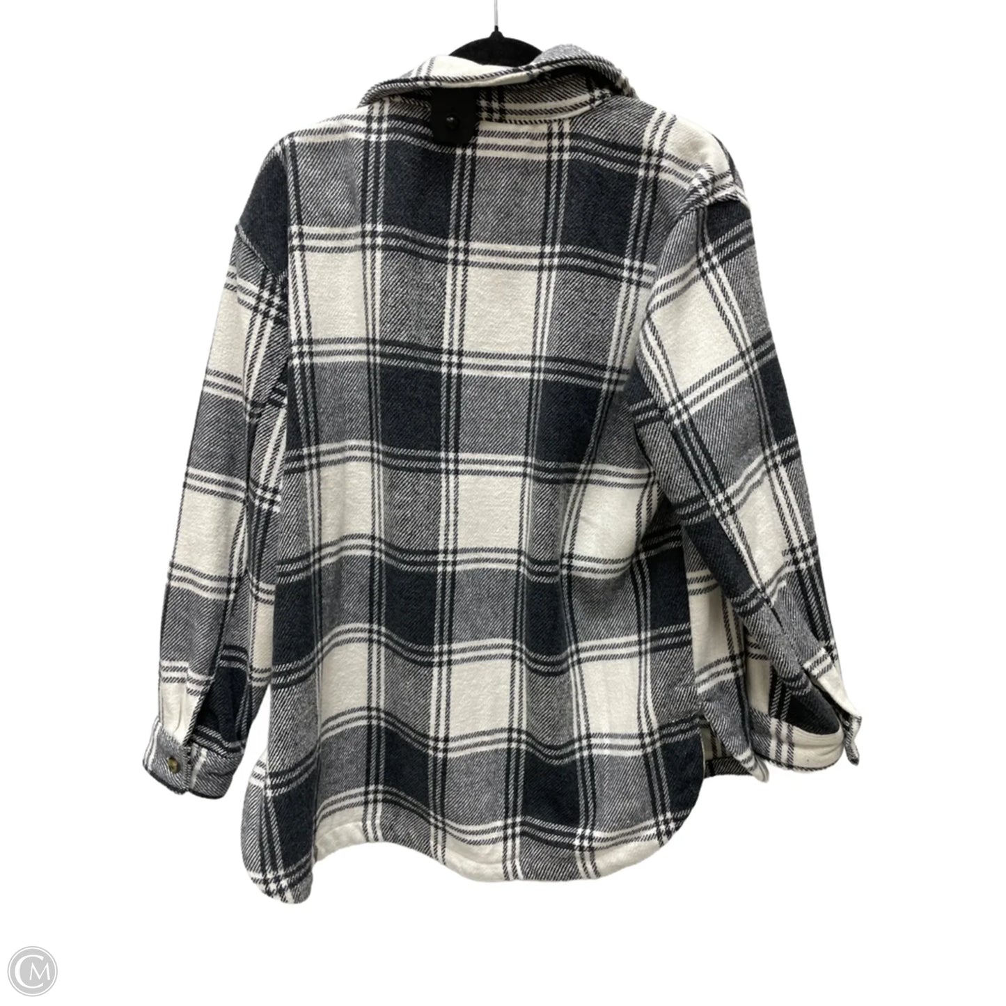 Jacket Shirt By Clothes Mentor In Plaid Pattern, Size: M