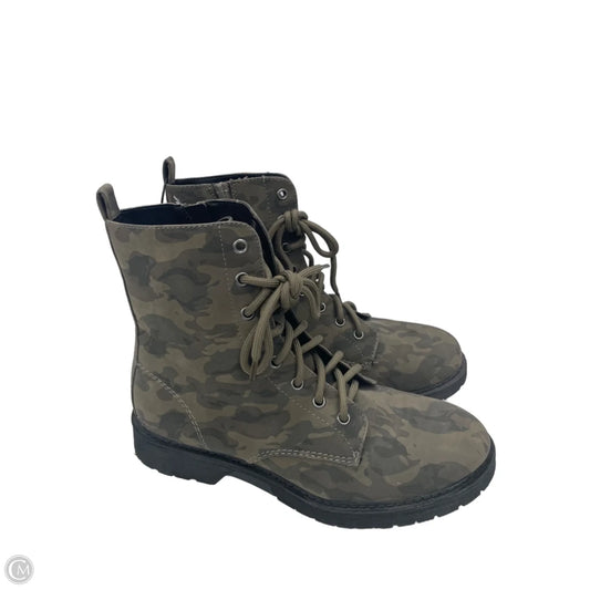 Boots Combat By Time And Tru In Camouflage Print, Size: 10