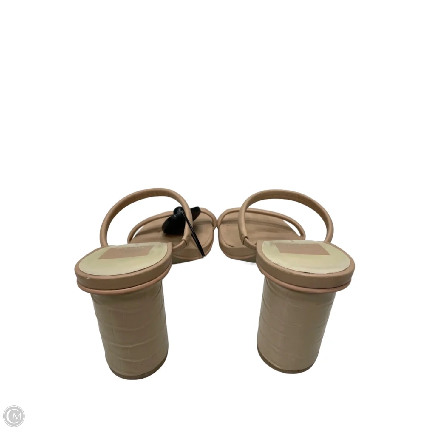 Sandals Heels Block By Dolce Vita In Tan, Size: 7