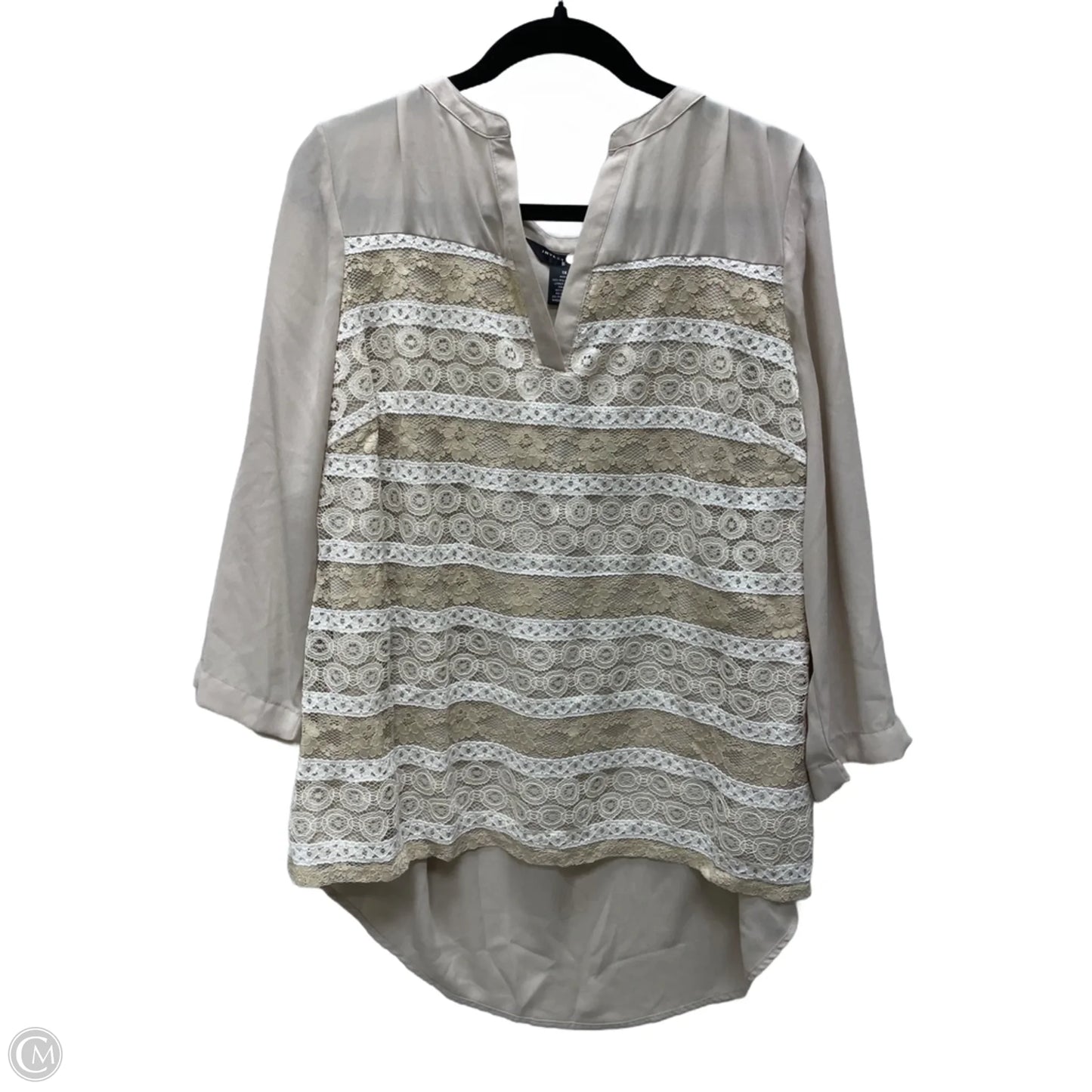 Blouse Long Sleeve By Investments In Floral Print, Size: 1x