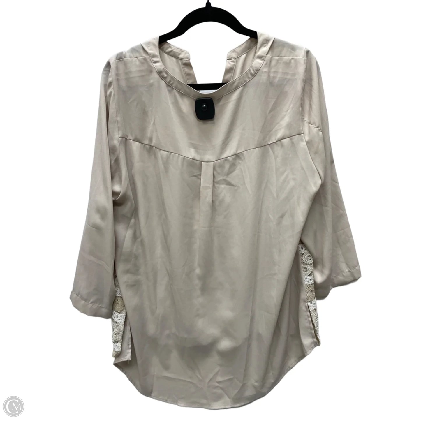 Blouse Long Sleeve By Investments In Floral Print, Size: 1x