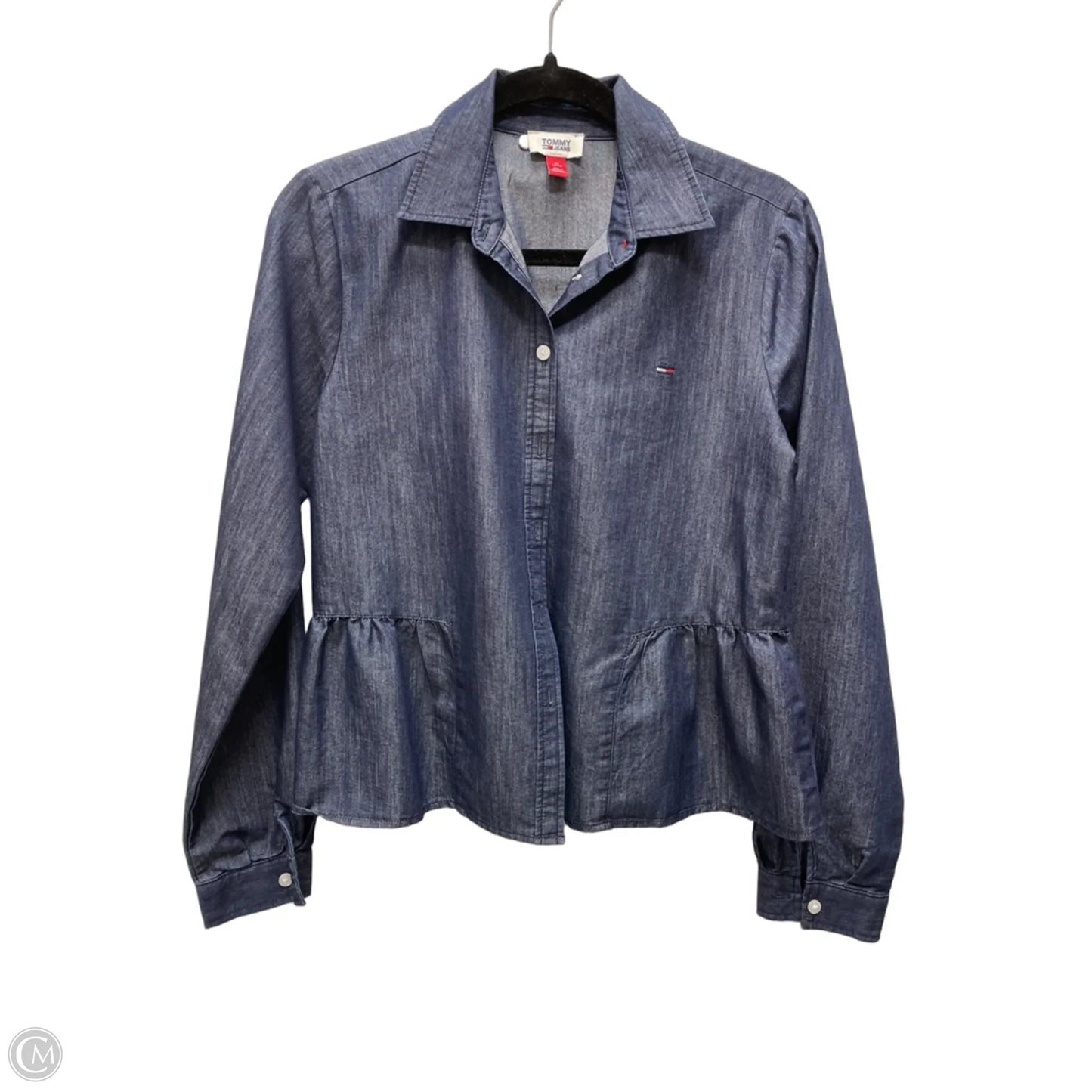 Top Long Sleeve By Tommy Bahama In Blue Denim, Size: Xs