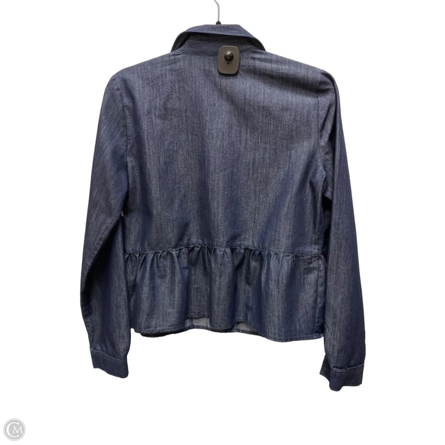 Top Long Sleeve By Tommy Bahama In Blue Denim, Size: Xs
