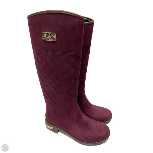 Boots Ankle Heels By Ulla Johnson In Purple, Size: 8