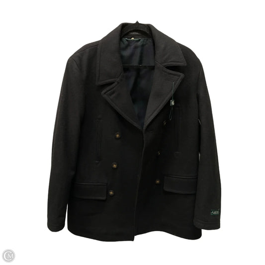 Coat Peacoat By Ralph Lauren In Black, Size: L