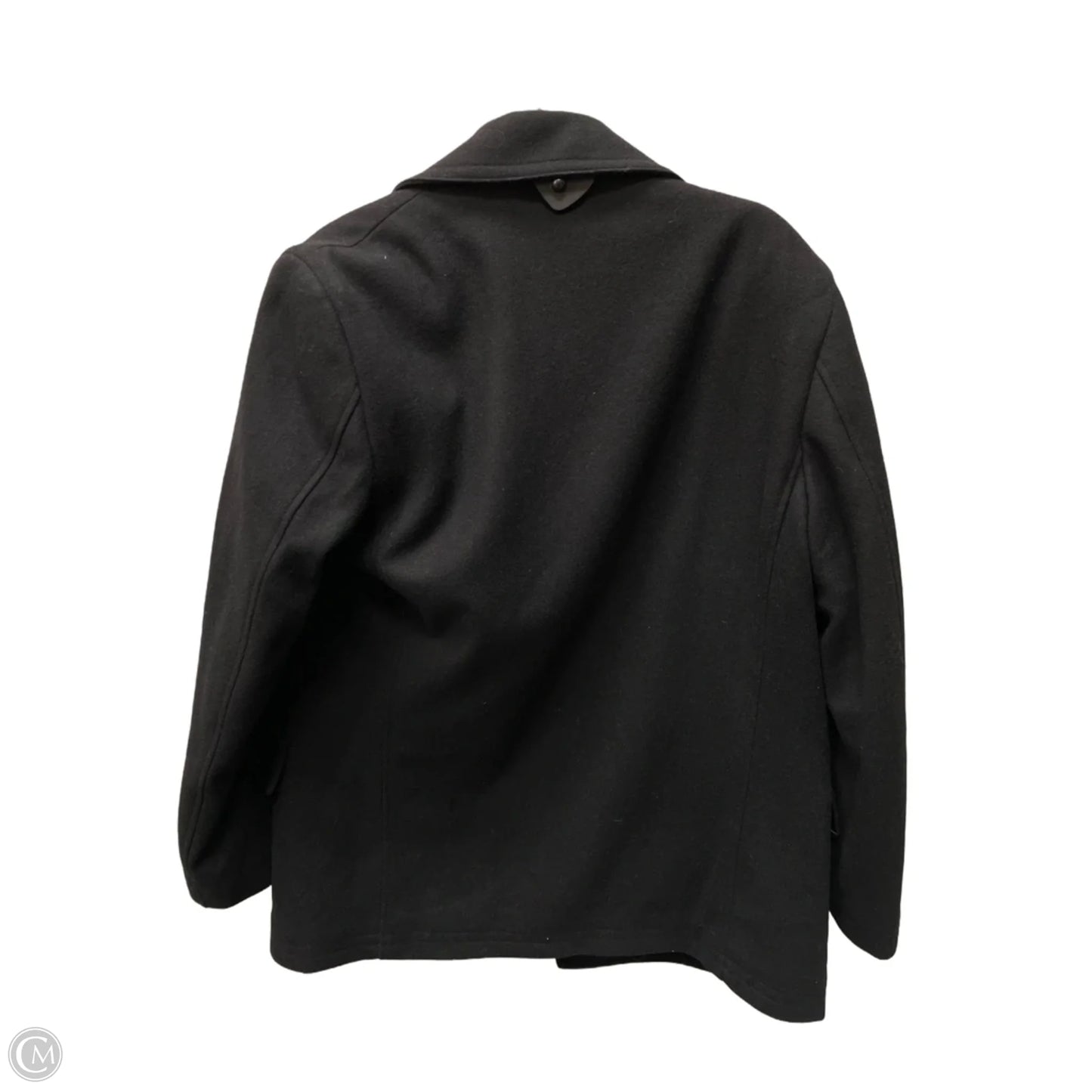 Coat Peacoat By Ralph Lauren In Black, Size: L