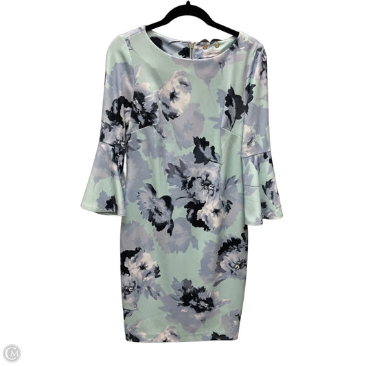 Dress Work By Calvin Klein In Floral Print, Size: M