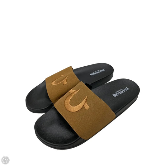 Sandals Flats By True Religion In Black & Brown, Size: 10