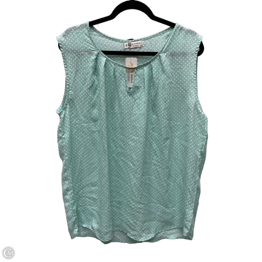 Blouse Sleeveless By Jon And Anna In Polkadot Pattern, Size: 2x