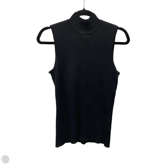 Sweater Short Sleeve By Clothes Mentor In Black, Size: M