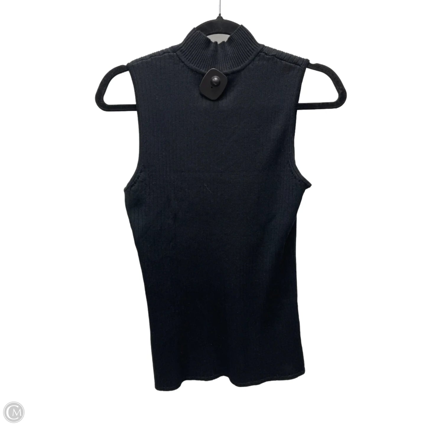 Sweater Short Sleeve By Clothes Mentor In Black, Size: M