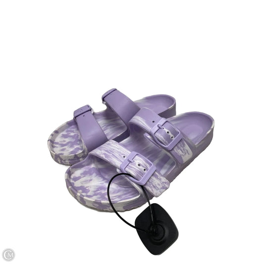 Sandals Flats By Clothes Mentor In Tie Dye Print, Size: 7