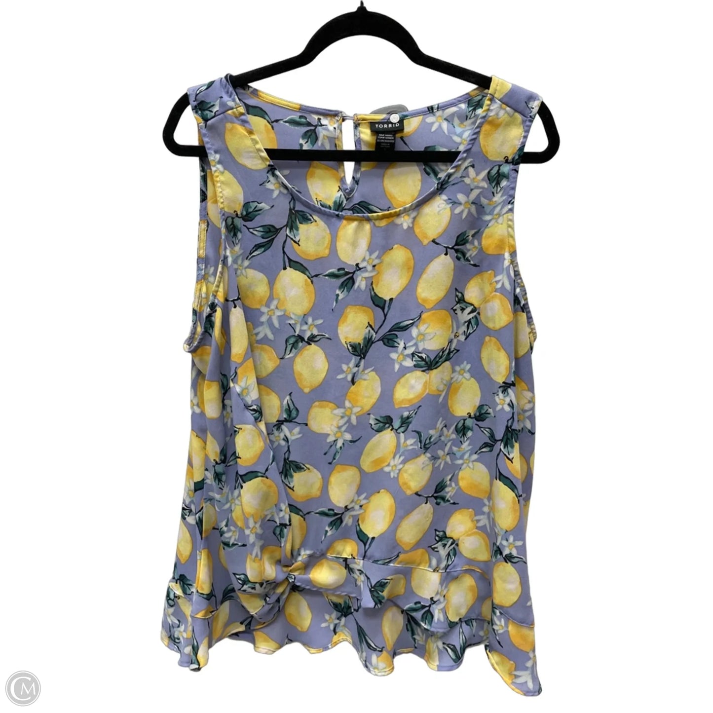 Blouse Sleeveless By Torrid In Floral Print, Size: 1x