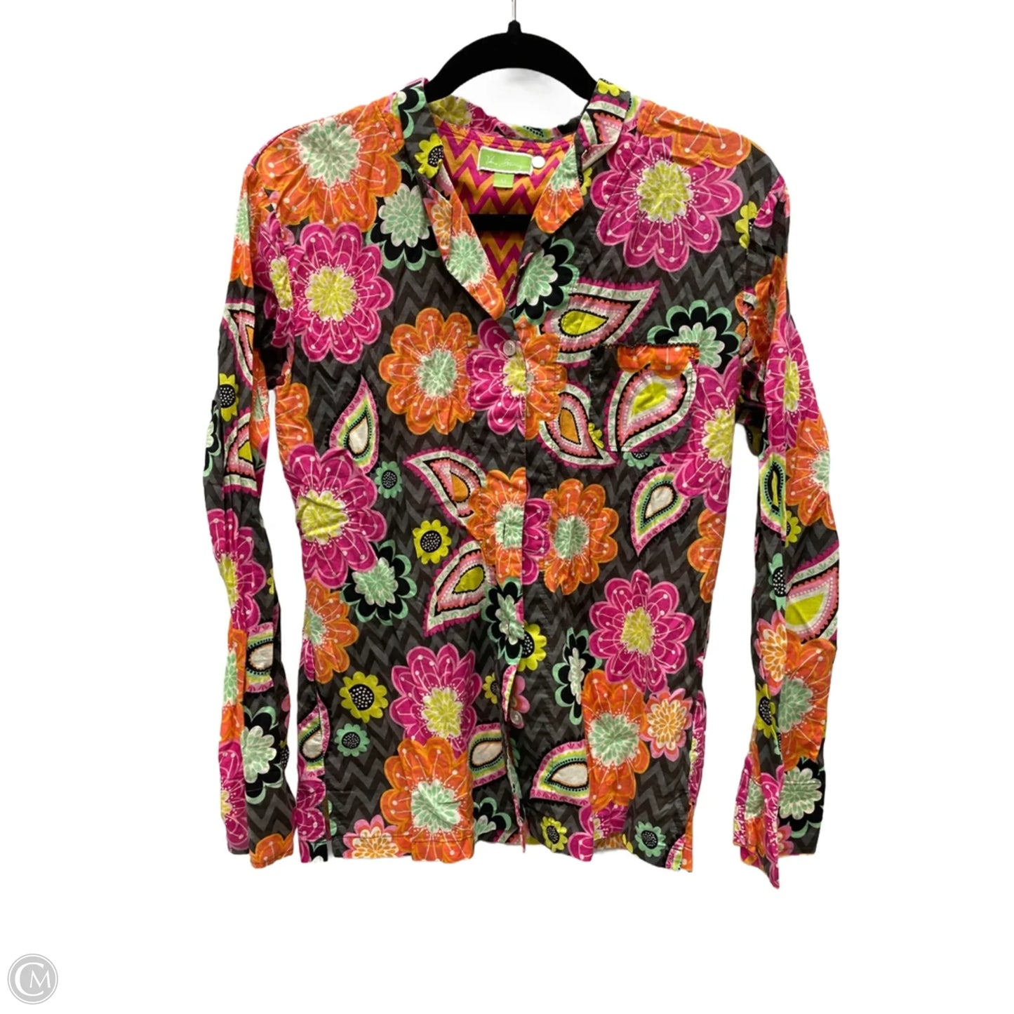 Top Long Sleeve By Vera Bradley In Floral Print, Size: M