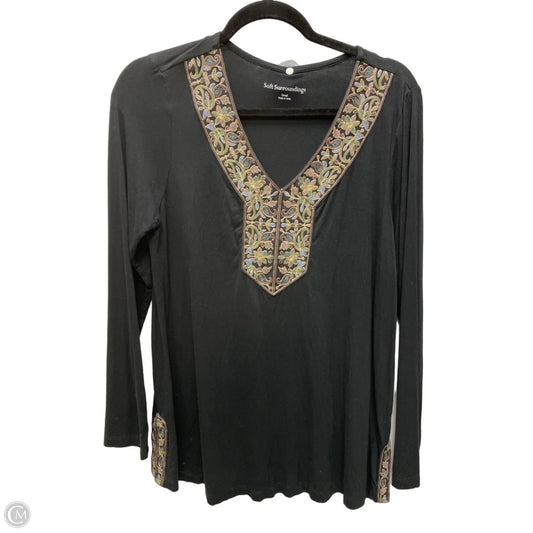 Top Long Sleeve By Soft Surroundings In Floral Print, Size: S
