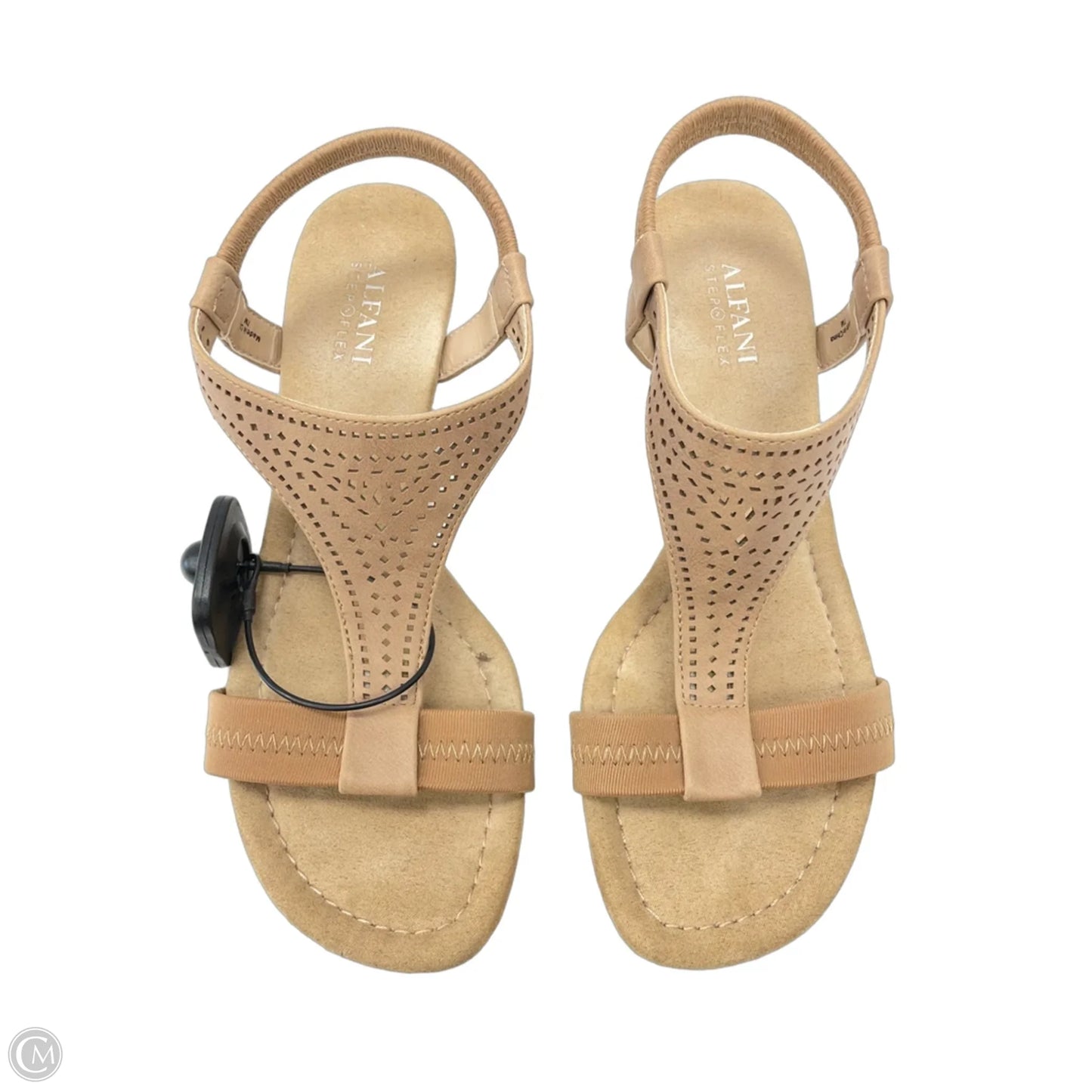 Sandals Heels Wedge By Alfani In Tan, Size: 7