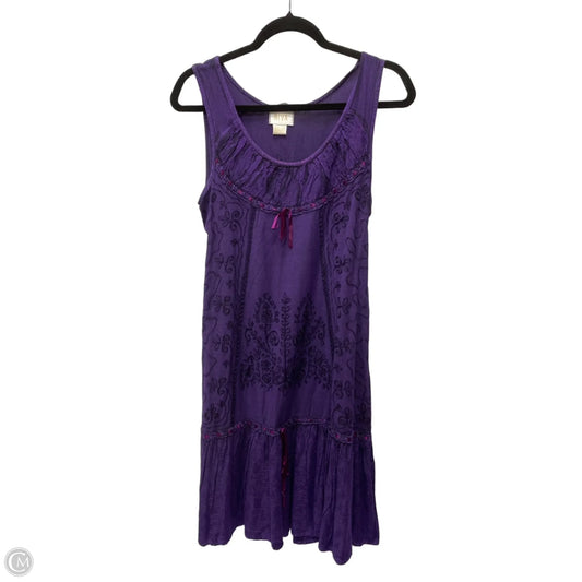 Dress Casual Short By Cmb In Pink & Purple, Size: M