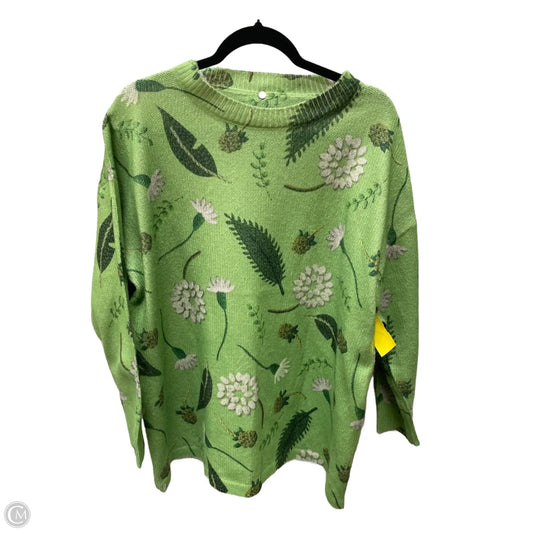 Sweater By Clothes Mentor In Floral Print, Size: Xl