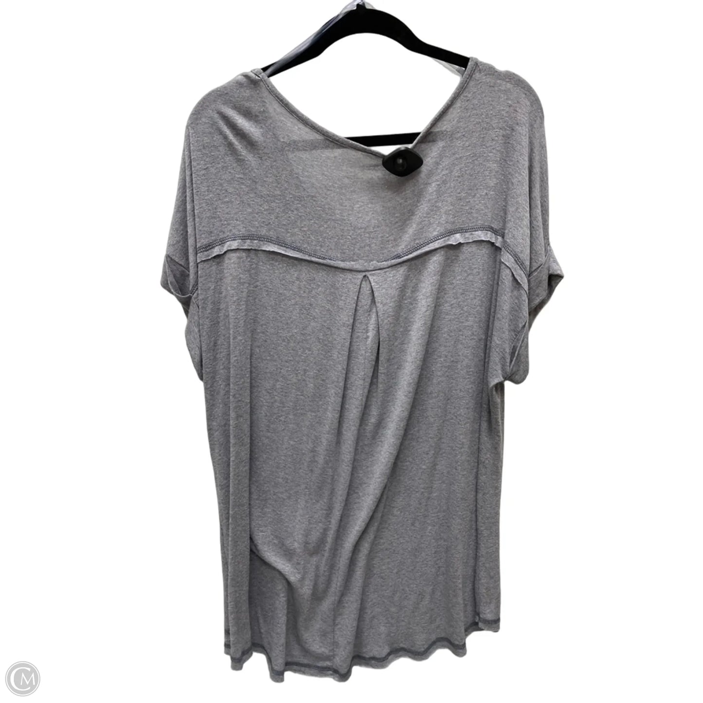 Top Short Sleeve By Easel In Grey, Size: M