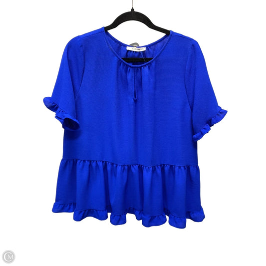 Top Short Sleeve By Entro In Blue, Size: Xl