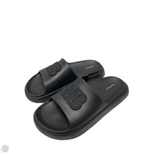 Sandals Flats By Bebe In Black, Size: 9