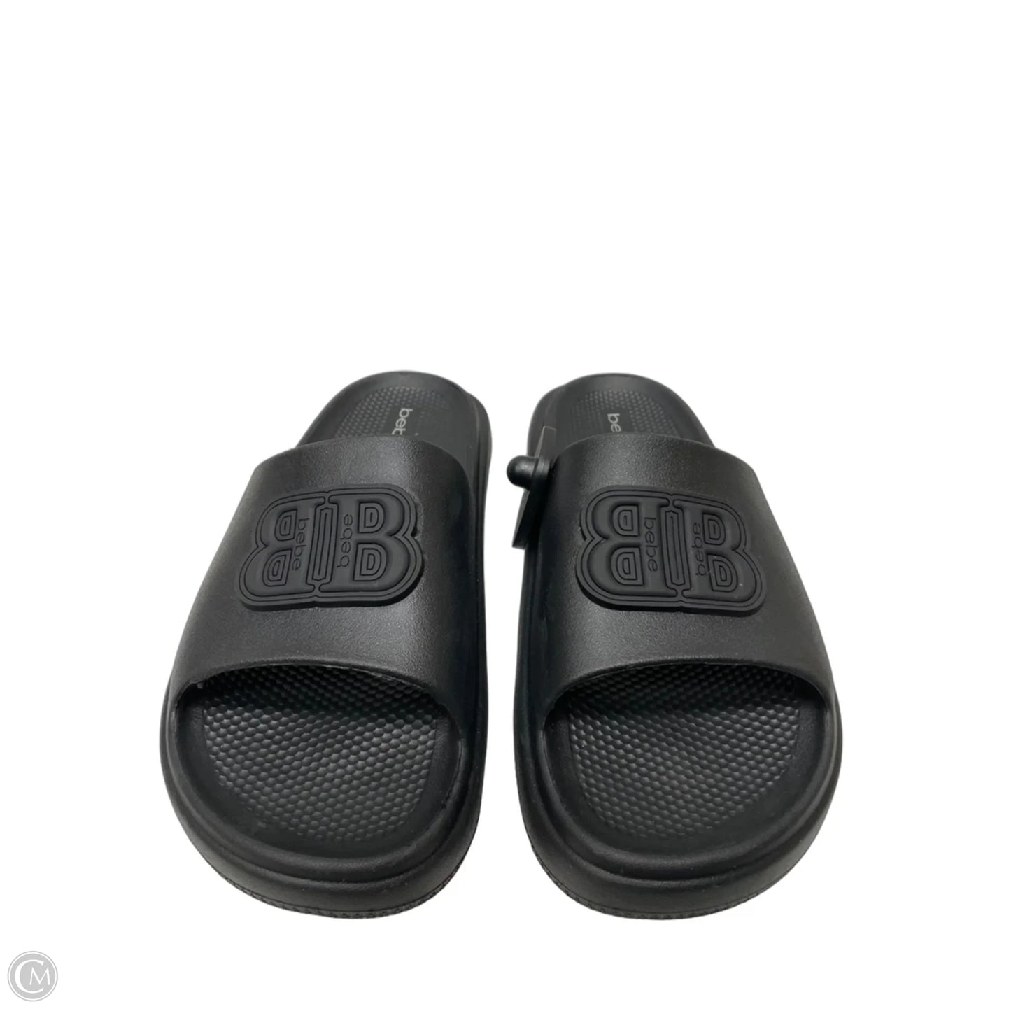 Sandals Flats By Bebe In Black, Size: 9