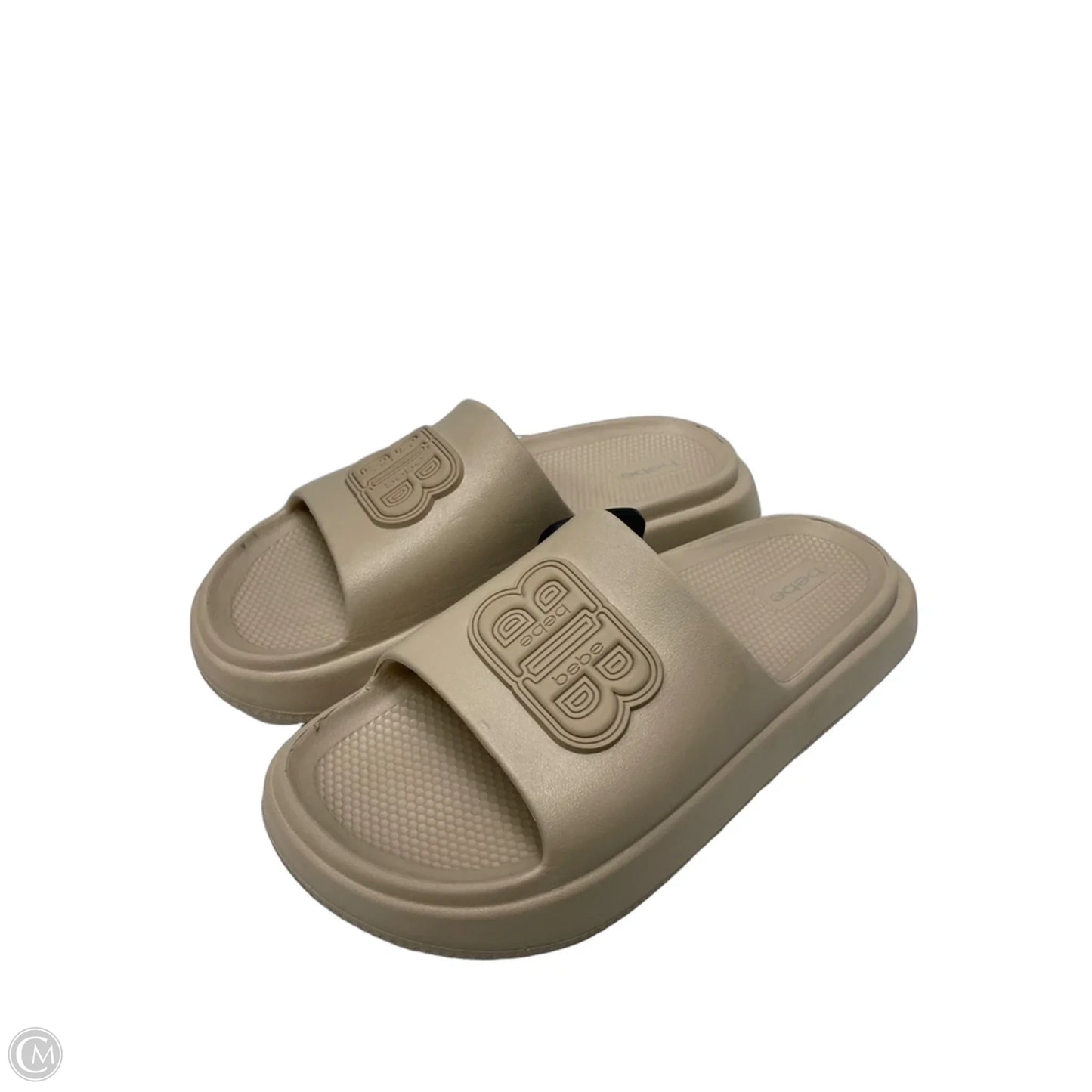 Sandals Flats By Bebe In Tan, Size: 9