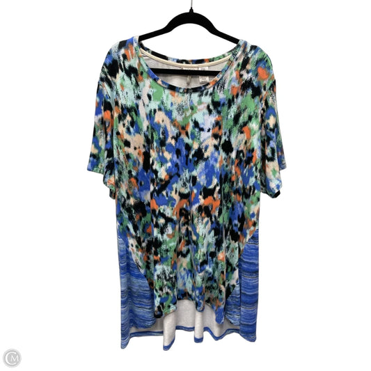 Tunic Short Sleeve By Logo In Multi-colored, Size: 3x