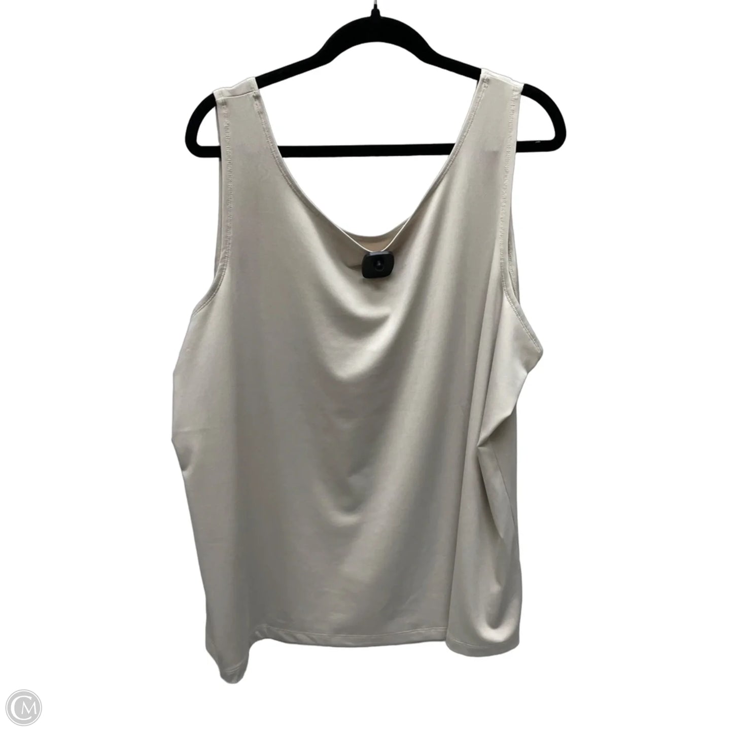 Tank Top By Susan Graver In Tan, Size: 3x