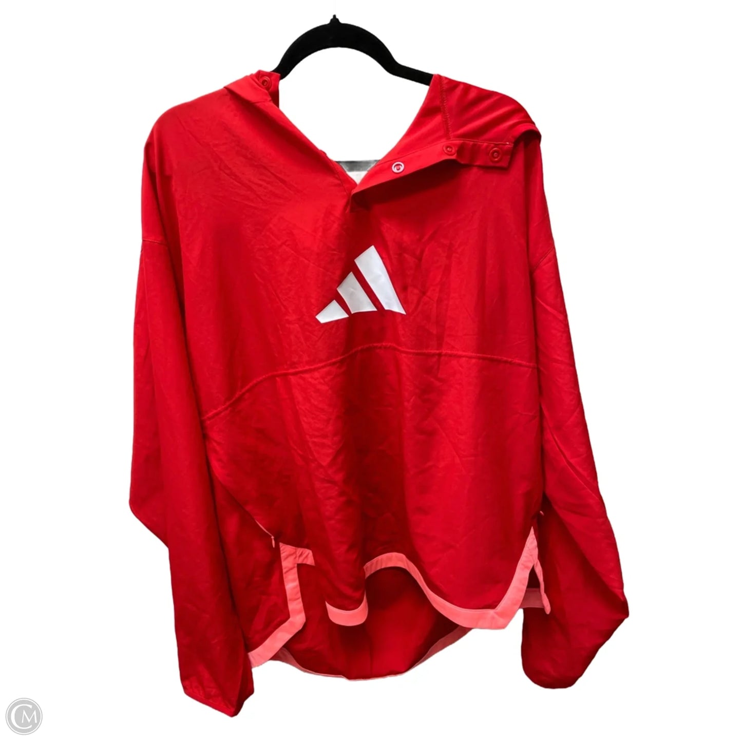 Sweatshirt Hoodie By Adidas In Red, Size: Xl