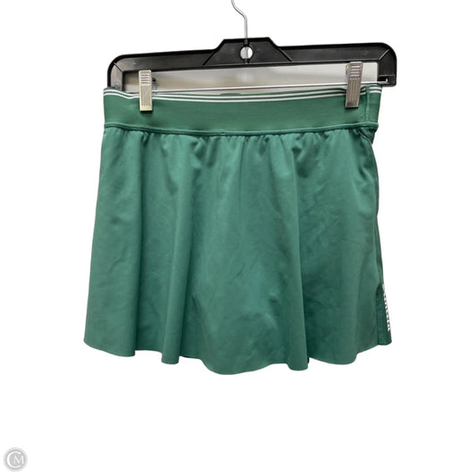 Athletic Skort By Athleta In Green & White, Size: S