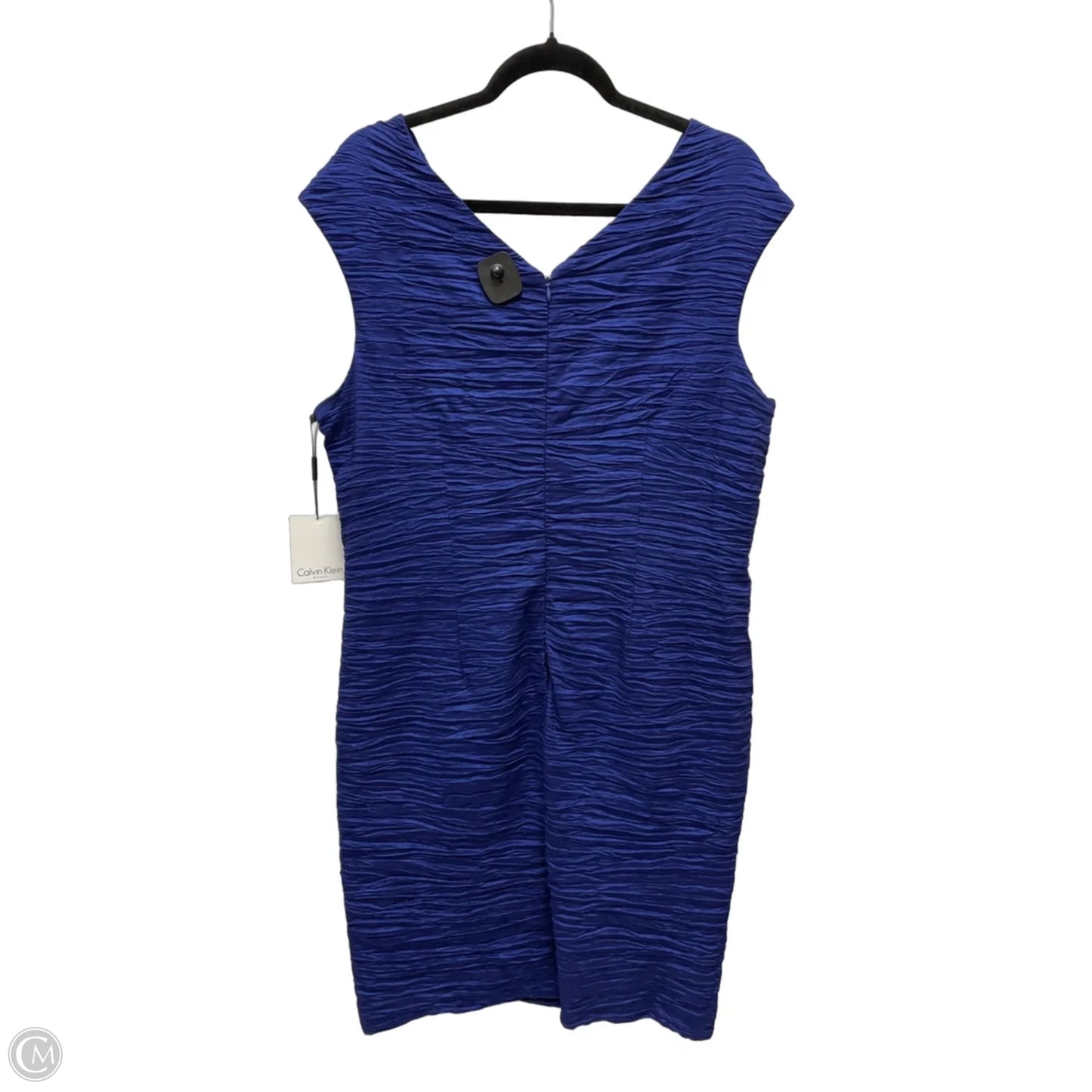 Dress Party Short By Calvin Klein In Blue, Size: 1x